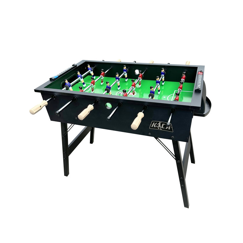Table de soccer en bois massif KICK Rattler, Noir / brun