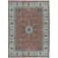 Wool Oriental Area Rug in Rust/Ivory