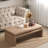 Modern Rustic Wood Coffee Table – Rectangular Living Room Centre Table With Floating Top Design