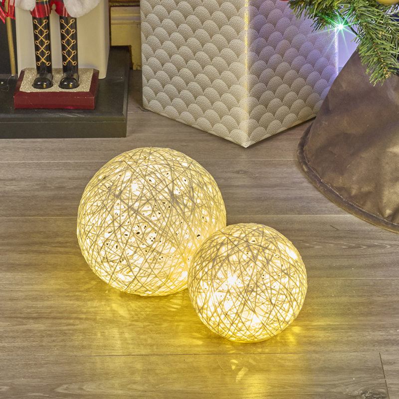 LED Lamp, White Glitter