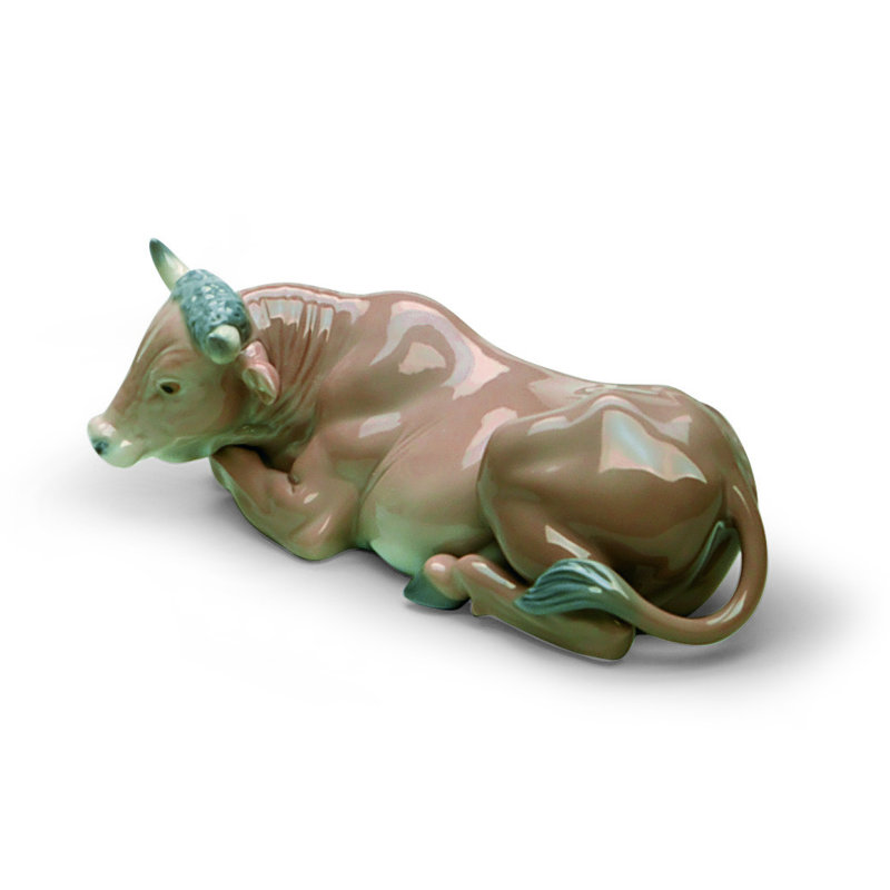 Ox Figurine, Dark Brown