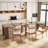 Multifunctional Extendable Long Console Table, Wooden Dining Table-997033385