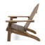 Chaise de jardin pliable en bois brun foncé, fabriquée à partir de
