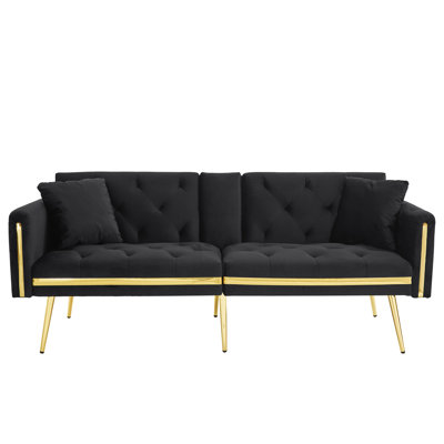 2 Seater Velvet Sofa Bed