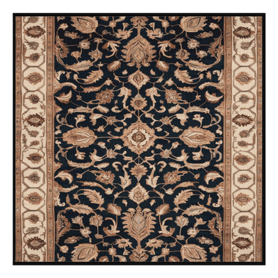 Tapis brun lavable à la machine