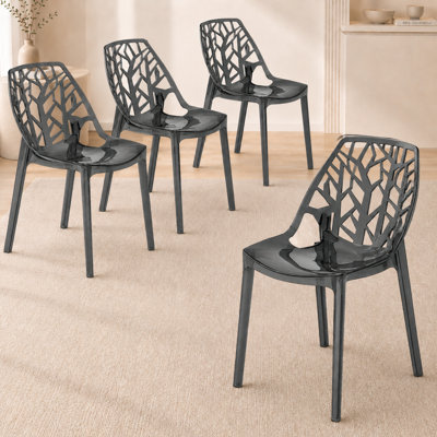 Edgington Lightweight Stacking Accent Dining Chair for Indoor & Outdoor