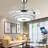 42" Dakch 4-Blade LED Chandelier Ceiling Fan with Remote Control and Light Kit Included