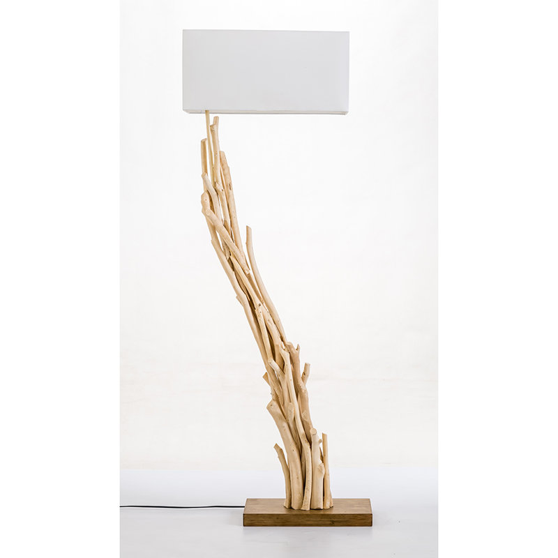 Scheidt 60.6'' Wood Novelty Floor Lamp