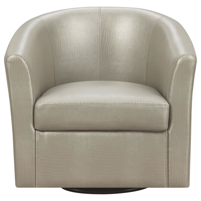 à dossier pivotant de 28 pouces de largeur et polyvalent avec un attrait chic au fini gris