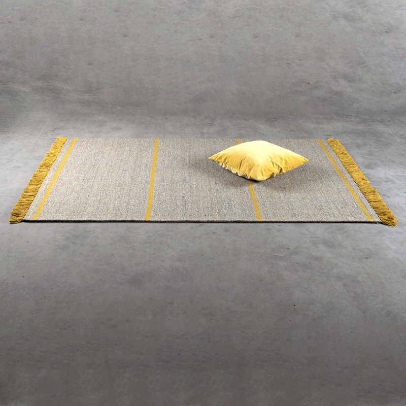 Mariska Striped Hand Woven Area Rug, Rectangle 140 x 200cm