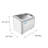 Glass Top Commercial Ice Cream Display Freezer