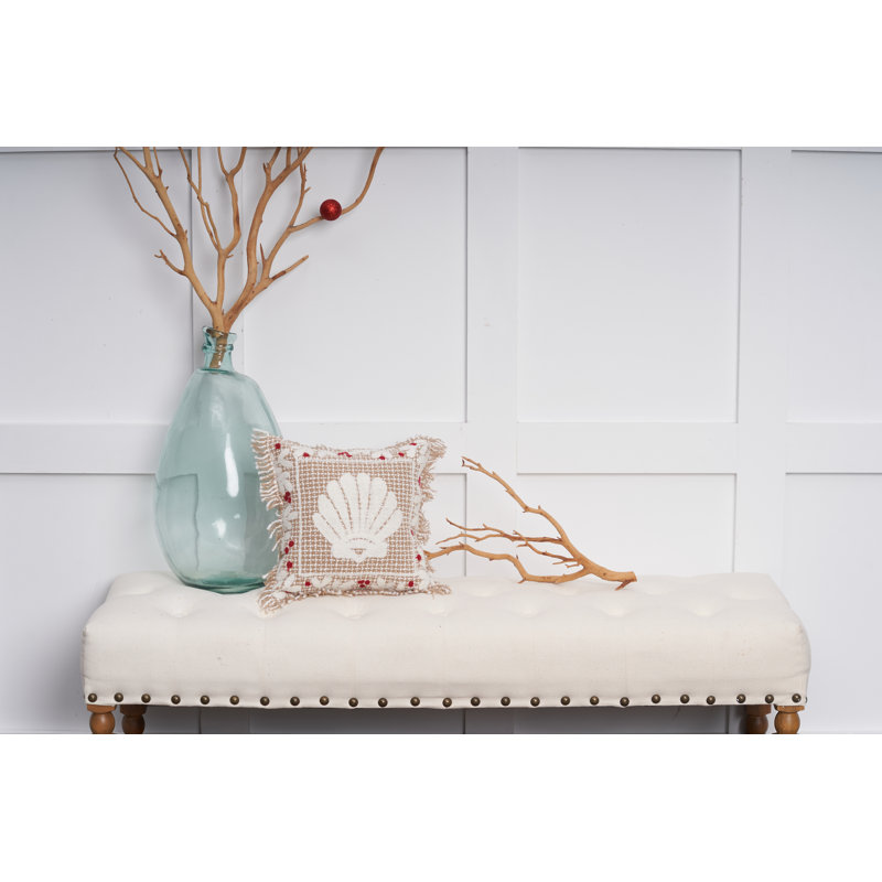 Coussin 12 "x 12" Natural Coast, Noël blanc