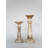 9'' H Wood Tabletop Candlestick