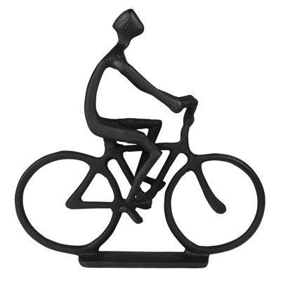 Man On Bicycle, Black