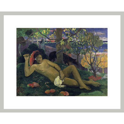 Te Arii Vahine (The King's Wife) par Paul Gauguin - estampe numérique encadrée