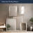 Brushed Nickel Polystyrene Rectangular Framed Beveled Mirror-541599872