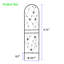 Ensemble de 2 treillis de jardin en métal 71 po x 19,7 po antirouille pour plantes grimpantes déco papillon extérieure