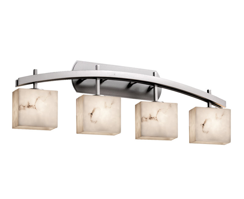 Éclairage pour meuble-lavabo 4 lumières lumenaria, Nickel brossé