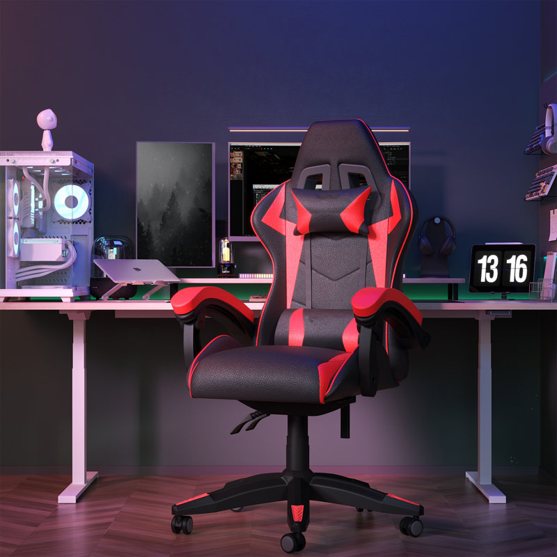 Fauteuil de jeu Stephen, Rouge / Noir