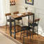 Fiedling 120cm Steel Trestle Dining Table-1358297822