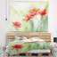 Coquelicots en tapisserie vert clair Floral-28485394