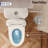 One Piece Toilet Modern Toilet,  Fully Skirted Dual Flush Bathroom Toilets Standard Size White Toilet (Seat Included)