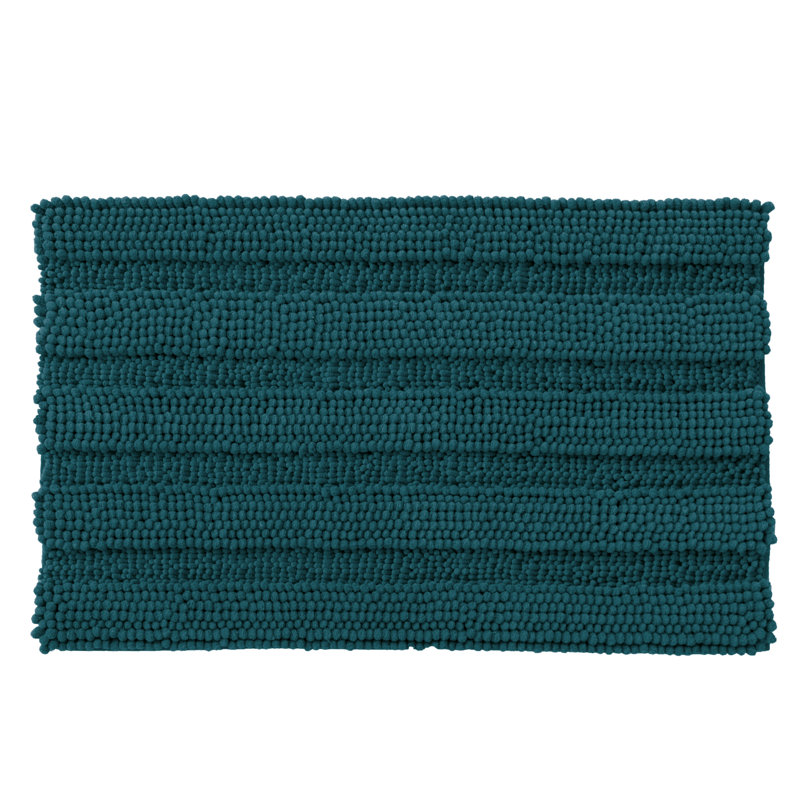 Tapis de salle de bain en chenille douce Chenault, tapis de bain rectangulaire en microfibre à envers antidérapant, séchage rapide