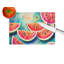 Colourful Watermelons Glass Cutting Board Large