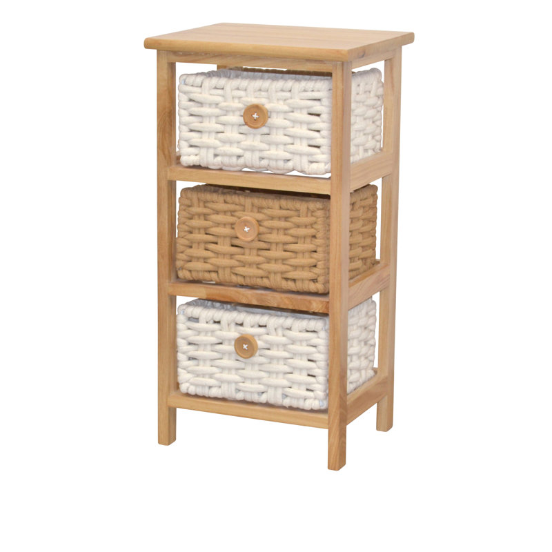 Shuman Solid Wood 3 - Drawer Rectangle Accent Chest, Natural