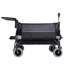 Chariot pliant multifonctionnel avec chariot rotatif et poussoir avec poignée rotative et pneus de plage de 9 po x 4 po pour le camping et la plage - 300 L très résistant, grande capacité pour le transport, l'épicerie et l'extérieur