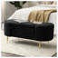 Banc de rangement rembourré en polyester Elisey