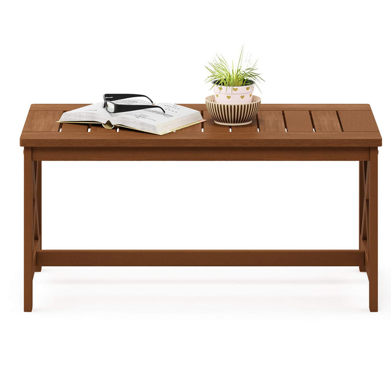 Daevaughn Teak Solid Wood Coffee Table