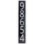 Modern Vertical LED Address Sign Plaque - 5 Digit-391938893-391718535