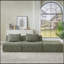 Oversized 3 Seater Compressed Sofa with Chenille Fabric, No Assembly, Space-Saving for Living Room, Apartment-1531905363