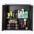 Metal Wall Cabinet, 30W x 12.2D x 30H Inch, Steel Floating Hanging Storage Cabinet with Locking Doors and Adjustable Shelf for Garage, Basement, Kitchen, Warehouse Assembly Required, Black