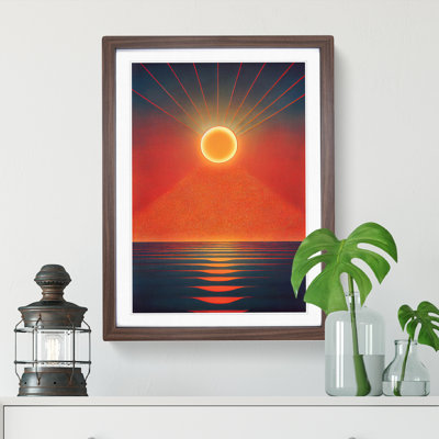 Unusual Abstract Ocean Sunset - Wall Art