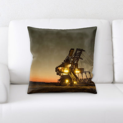 Coussin décoratif pour excavatrice minière