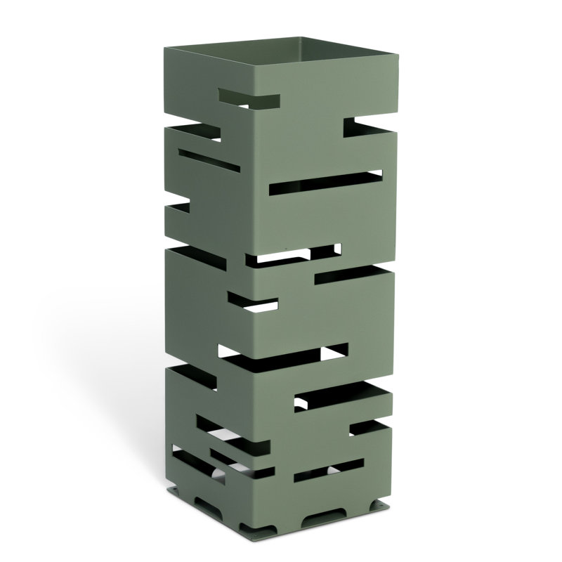 MODERN Metal Freestanding Umbrella Stand, Dusty Green