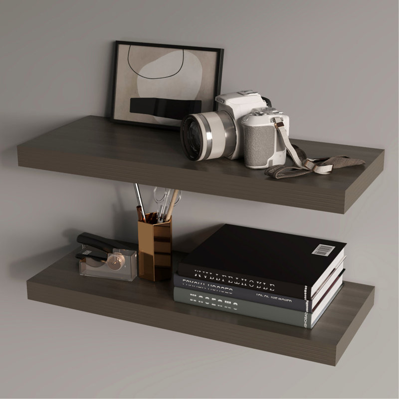 Smokey Oak Floating Shelf, Smokey Oak