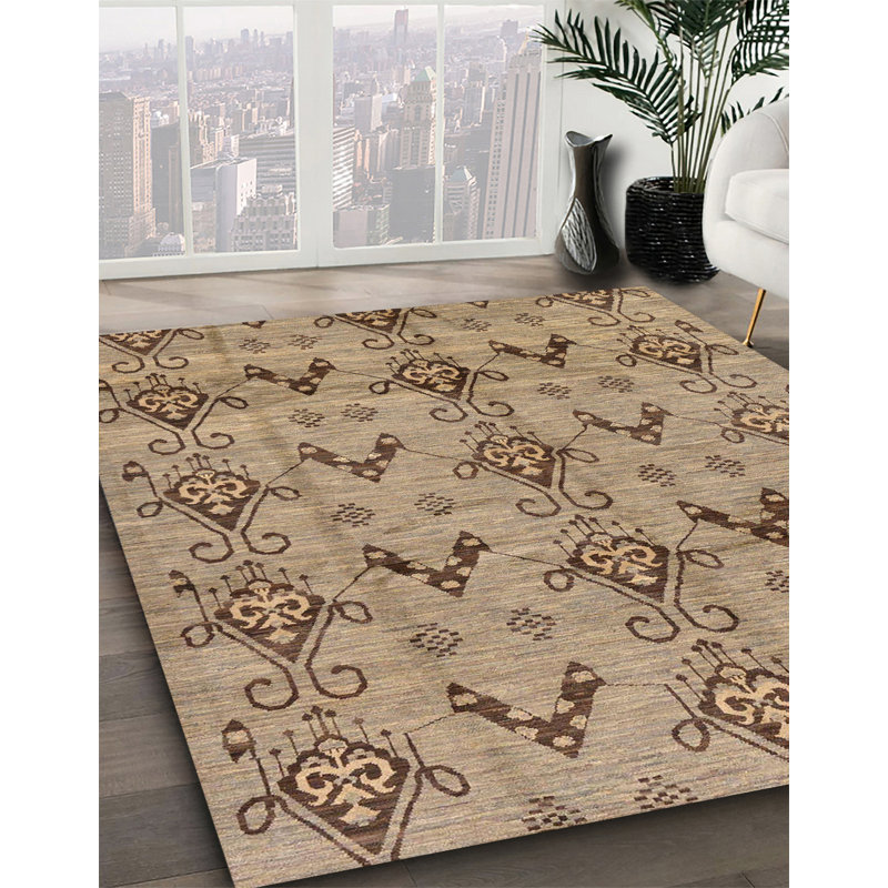 Tapis abstrait à motif abstrait moderne 213, Rectangle 6 pi x 9 pi