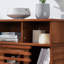 Buffet Farmhouse avec portes coulissantes et tablette réglable-129514696