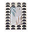 Cadre photo élégant avec motif arc-en-ciel arc-en-ciel - Cadre photo pour entrée, console ou chambre à coucher - Noir et ivoire-89117177