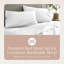 Draps 100% coton biologique pour lit simple - Draps certifiés biologiques GOTS avec une densité de tissage de 500 fils et un tissage en satin de coton douillet à chaque lavage - Ensemble de luxe 3 pièces (blanc, simple)-252166248-252168659