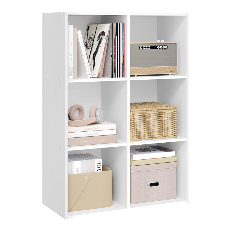 Hassi Engineered Wood Cube Bookcase, White