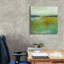 Toile épique Graffiti «Turquoise and Gold 1» par Lesley Birch, 26 po x 26 po-276843015