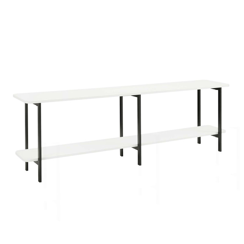 Console Table In White, White