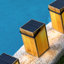 9" Solar Powered Integrated LED Outdoor Lantern Electric Candle