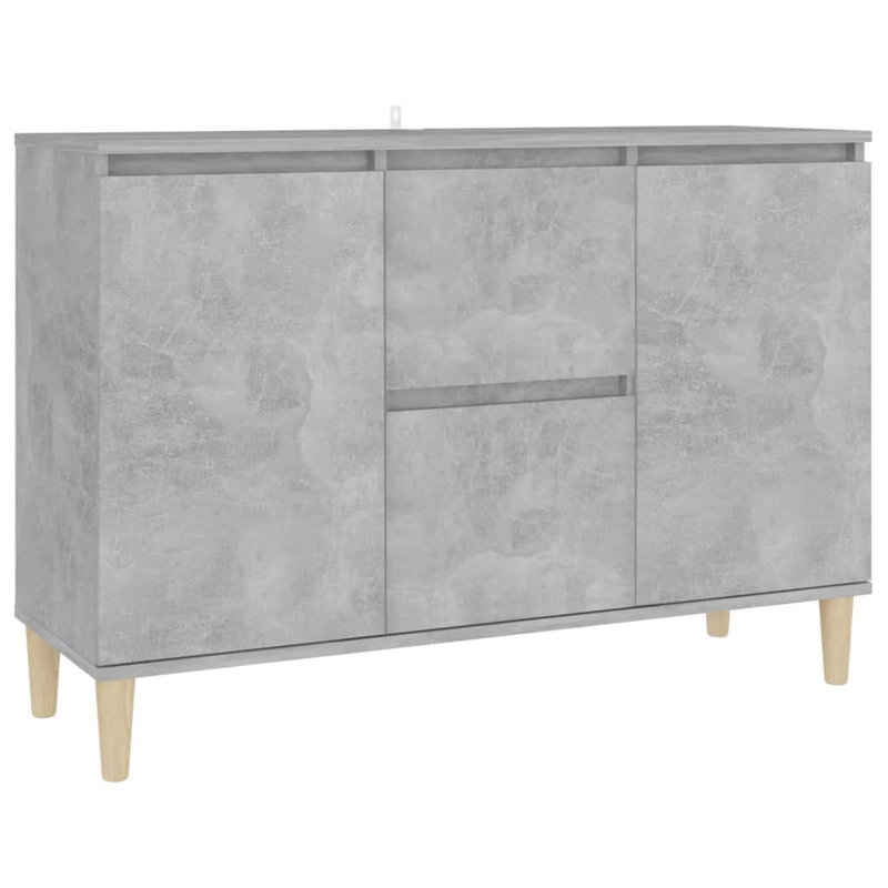 SkeltinCleveland Sideboard 101x35x70 cm Engineered Wood, Concrete Grey