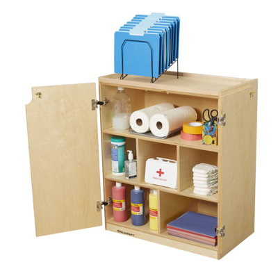 6 Compartment Manufactured Wood Classroom Cabinet