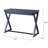 Console Table In Charcoal, With X-shaped Base And Handy Storage Drawer Rectangular Charcoal Practical